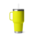 Yeti Rambler 35oz Mug w/ Straw Cap - Firefly Yellow