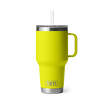 Yeti Rambler 35oz Mug w/ Straw Cap - Firefly Yellow