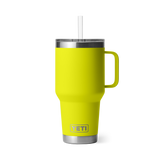 Yeti Rambler 35oz Mug w/ Straw Cap - Firefly Yellow