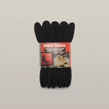 Hard Yakka 5PK Core Cotton Rich Padded Qtr Crew Sock 7-12