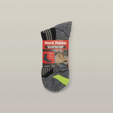 Hard Yakka 2Pk Coolmax Crew Sock Blk/Grey/yellow 7-12