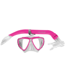 Mirage Turtle Mask & Snorkel Jnr Silitex Pink