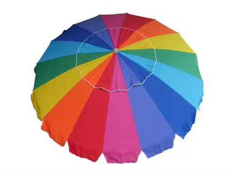 Beachkit Rainbow Beach Umbrella 240cm