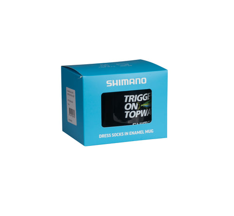 Shimano Enamel Mug & 2pce Dress Sock Gift Pack