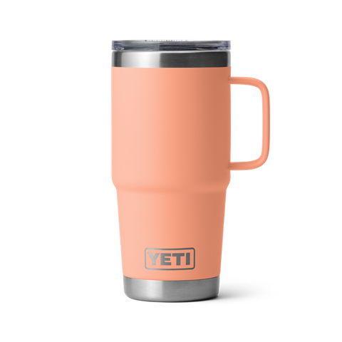 Yeti Rambler 20oz Travel Mug with Stronghold Lid Lowcountry Peach