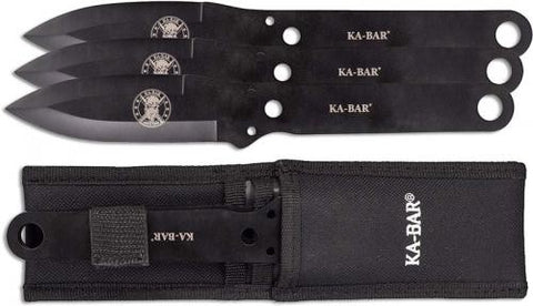 KA-BAR 1121 Throwing Knife Set with Sheath