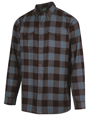 Ridgeline Organic Check Shirt Blue