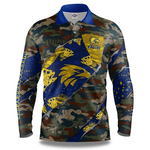 AFL Fishing Shirt Skeletor West Coast Eagles Kids Size 6