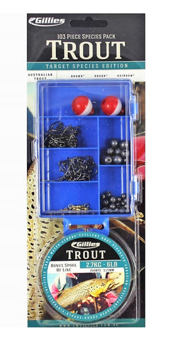 Gilles Trout 103pc Tackle Pack