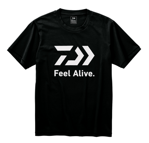 Daiwa T-Shirt Feel Alive Logo Black Large