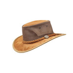 Barmah Foldaway Cattle Seude Leather Cooler Hat Hickory