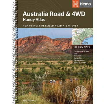 Hema Australia Road & 4WD Handy Atlas 12th Edition